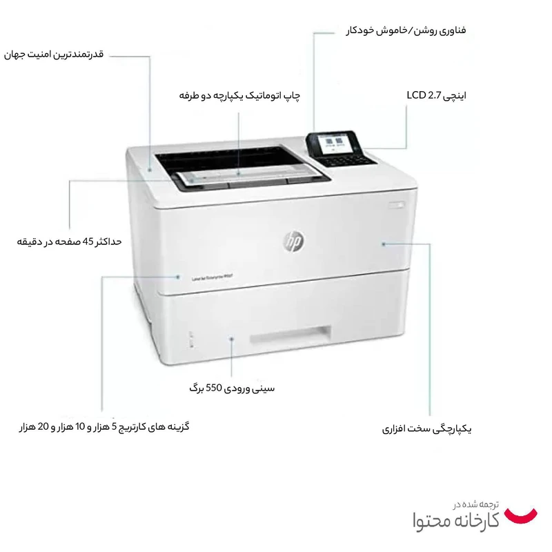 پرینتر لیزری اچپی مدل LaserJet Enterprise M507dn - تصویر 17