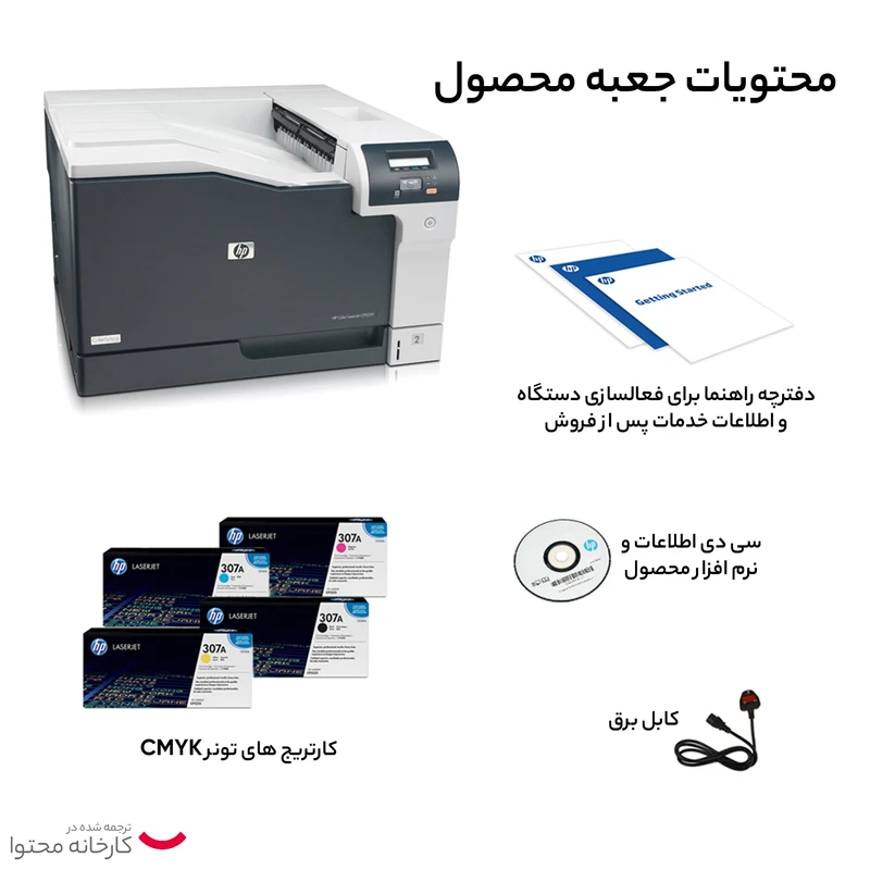 پرینتر لیزری رنگی اچ پی مدل LaserJet Proffesional CP5225dn - تصویر 16