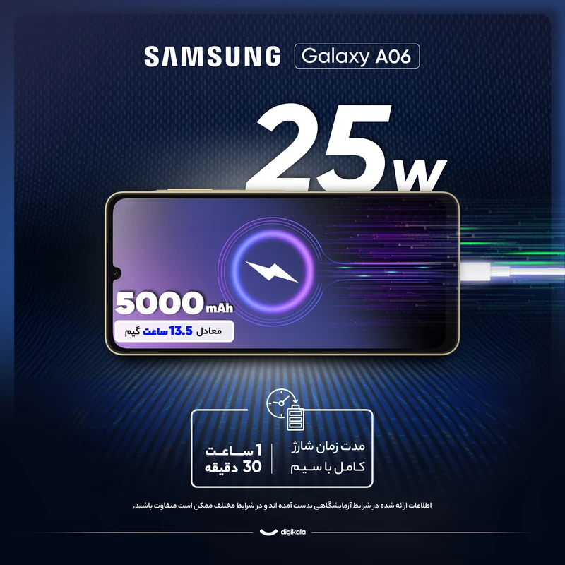 گوشی موبایل سامسونگ مدل Galaxy A06 دو سیم کارت ظرفیت 128 گیگابایت و رم 4 گیگابایت - تصویر 15