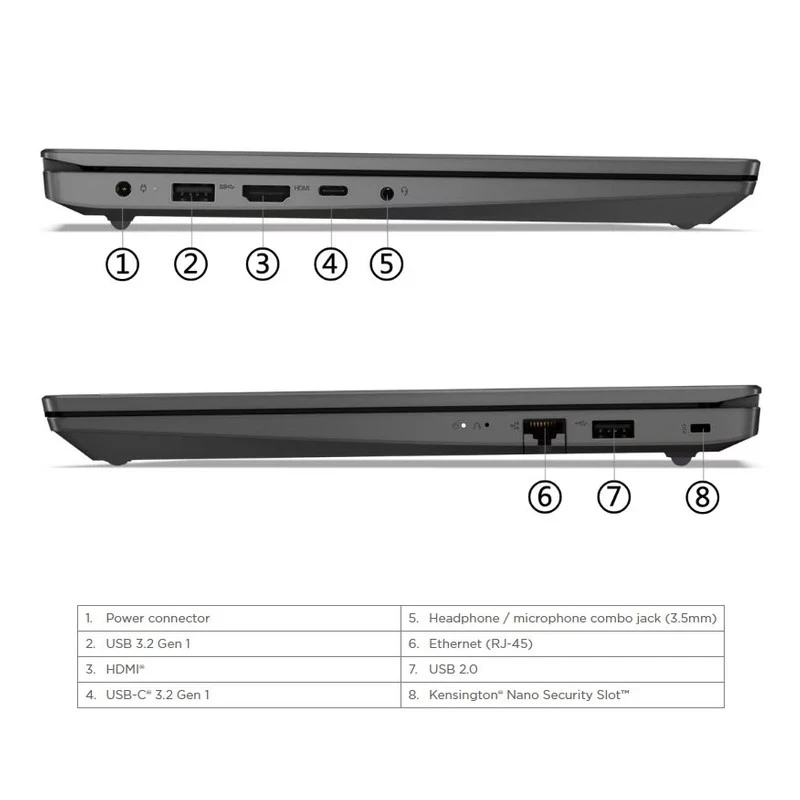 لپ تاپ 15.6 اینچی لنوو مدل V15 G4 IRU-i3 1315U-16GB DDR4-512SSD-TN - کاستوم شده - تصویر 9