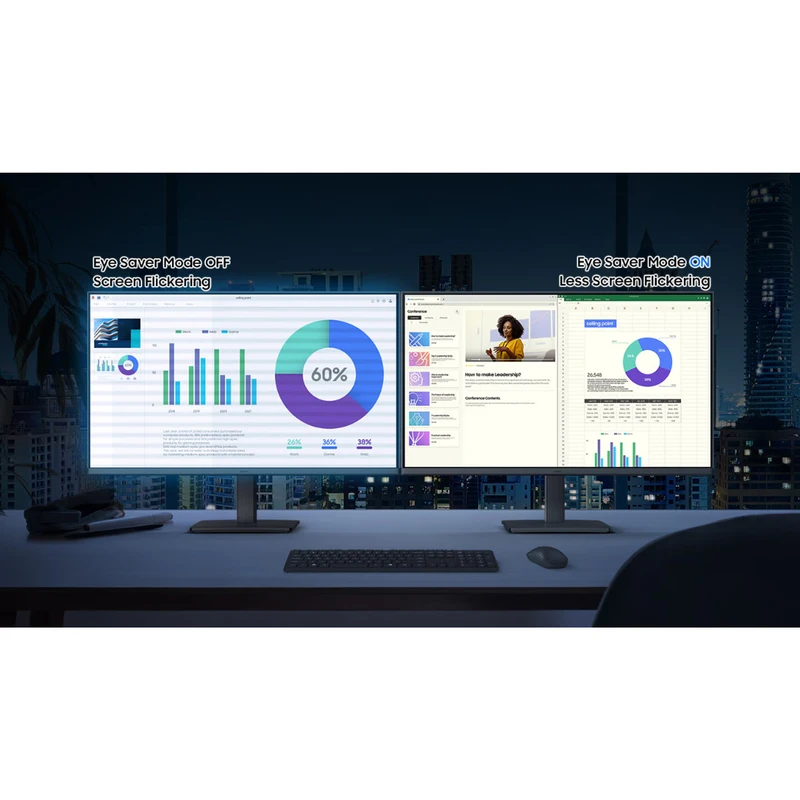مانیتور 27 اینچ سامسونگ مدل Essential Monitor S3 S30GD LS27D300GAMXUE - تصویر 10