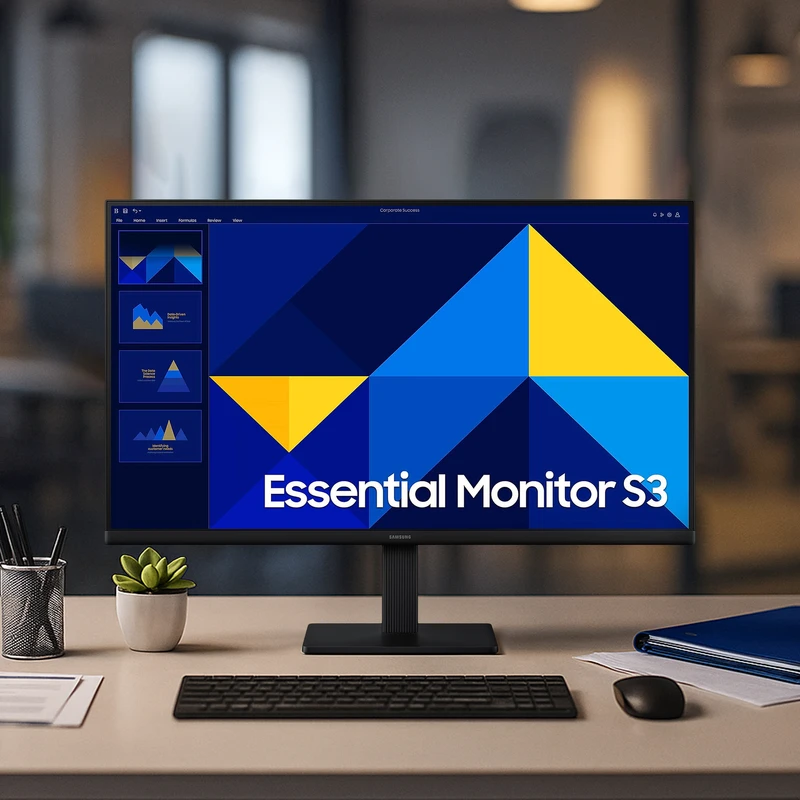مانیتور 27 اینچ سامسونگ مدل Essential Monitor S3 S30GD LS27D300GAMXUE - تصویر 11
