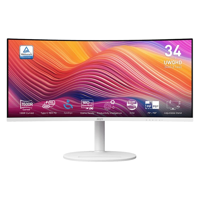 مانیتور 34 اینچ ام اس آی مدل Modern MD342CQPW - تصویر 3