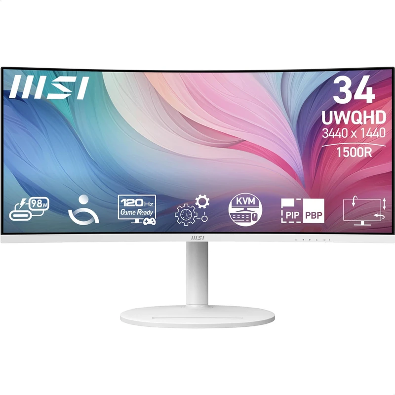 مانیتور 34 اینچ ام اس آی مدل Modern MD342CQPW - تصویر 4