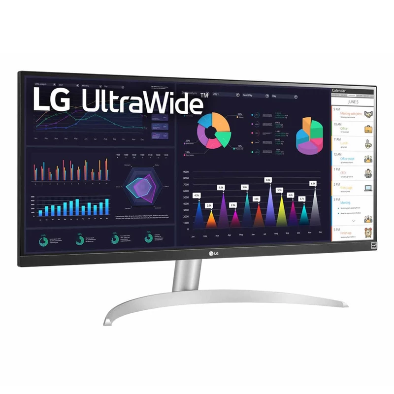 مانیتور ال جی مدل 29WQ600-W سایز 29 اینچ، رزولوشن Full HD، پنل IPS، نرخ بروزرسانی تصویر 100 هرتز، نسبت تصویر 21:9-Ultra Wide، یک پورت HDMI و یک پورت DisplayPort و یک پورت USB-C - تصویر 4