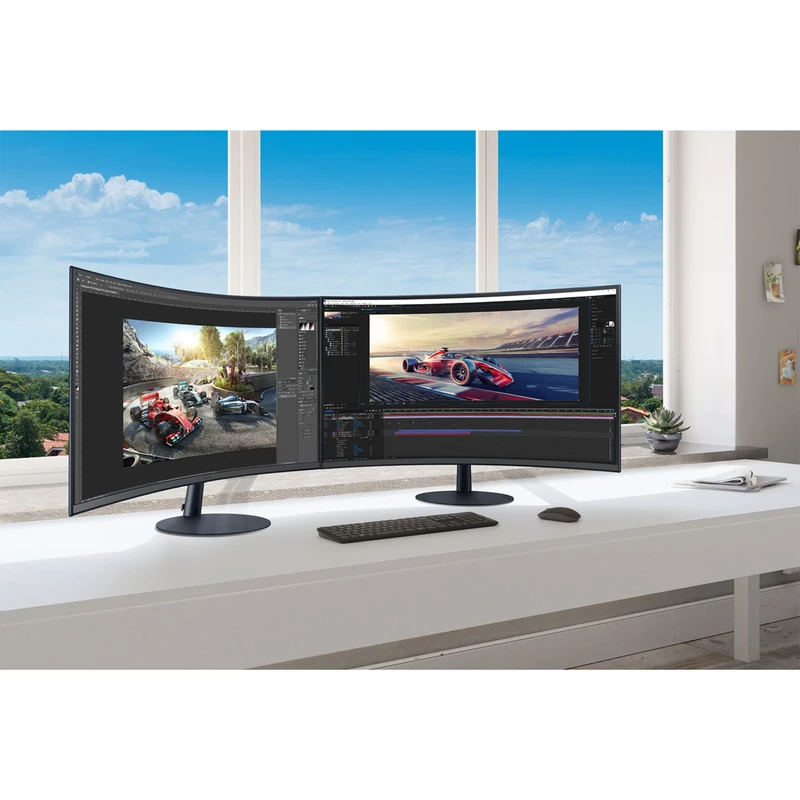 مانیتور خمیده 32 اینچ سامسونگ مدل Essential LS32C390EAMXUE - تصویر 17