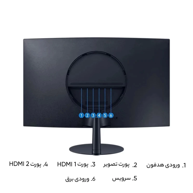 مانیتور خمیده 32 اینچ سامسونگ مدل Essential LS32C390EAMXUE - تصویر 21