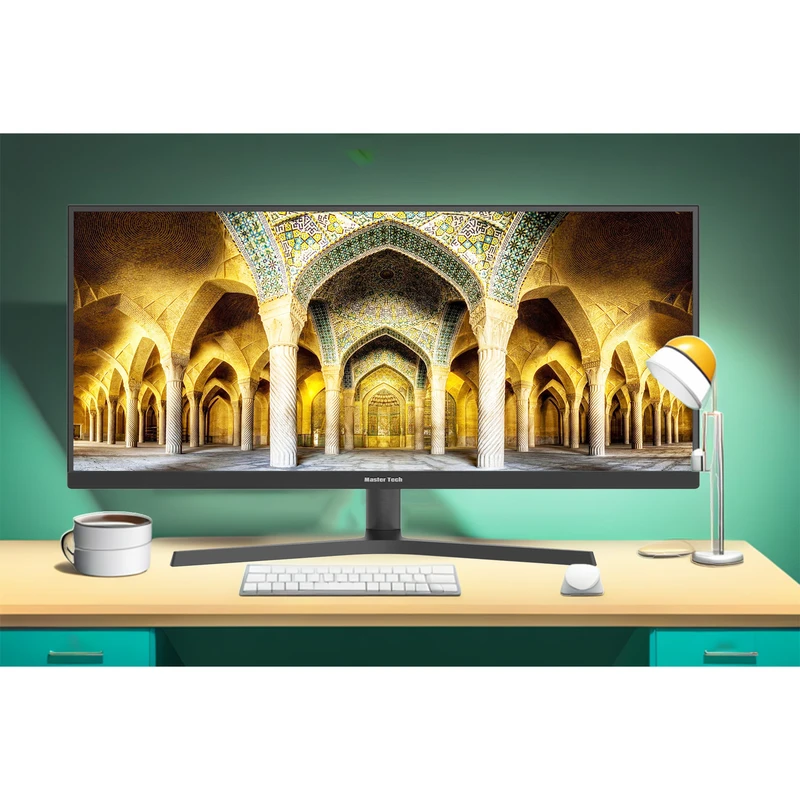 مانیتور گیمینگ 34 اینچ مسترتک مدل PA345UQ ، رزولوشن UltraWide QHD، پنل Rapid IPS، نرخ بروزرسانی 165 هرتز، با نسبت تصویر 21:9، دارای اسپیکر داخلی، دارای پورت HDMI و DisplayPort و USB و خروجی هدفون - تصویر 9