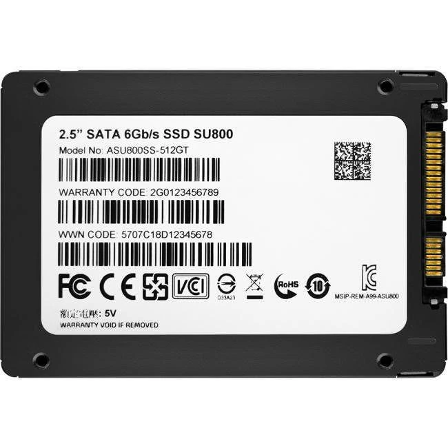 حافظه SSD ای دیتا مدل SU800 ظرفیت 512 گیگابایت - تصویر 2