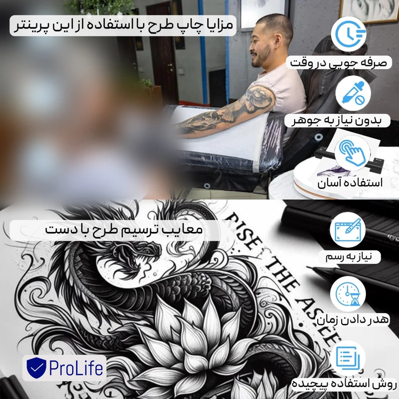 پرینتر قابل حمل استنسیل پرولایف مدل ATS886 - تصویر 9