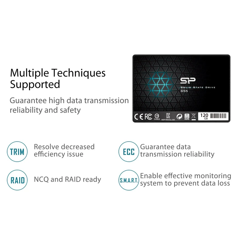 اس اس دی اینترنال سیلیکون پاور مدل Slim S55 ظرفیت 120 گیگابایت - تصویر 4