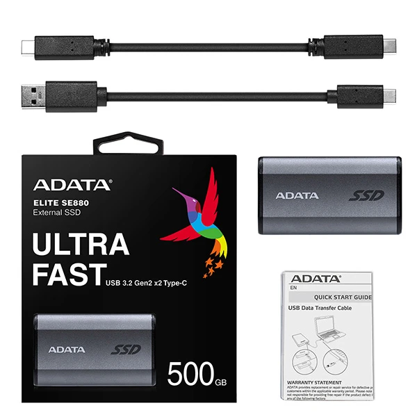 اس اس دی اکسترنال ای دیتا مدل Elite SE880 ظرفیت 500 گیگابایت - تصویر 6