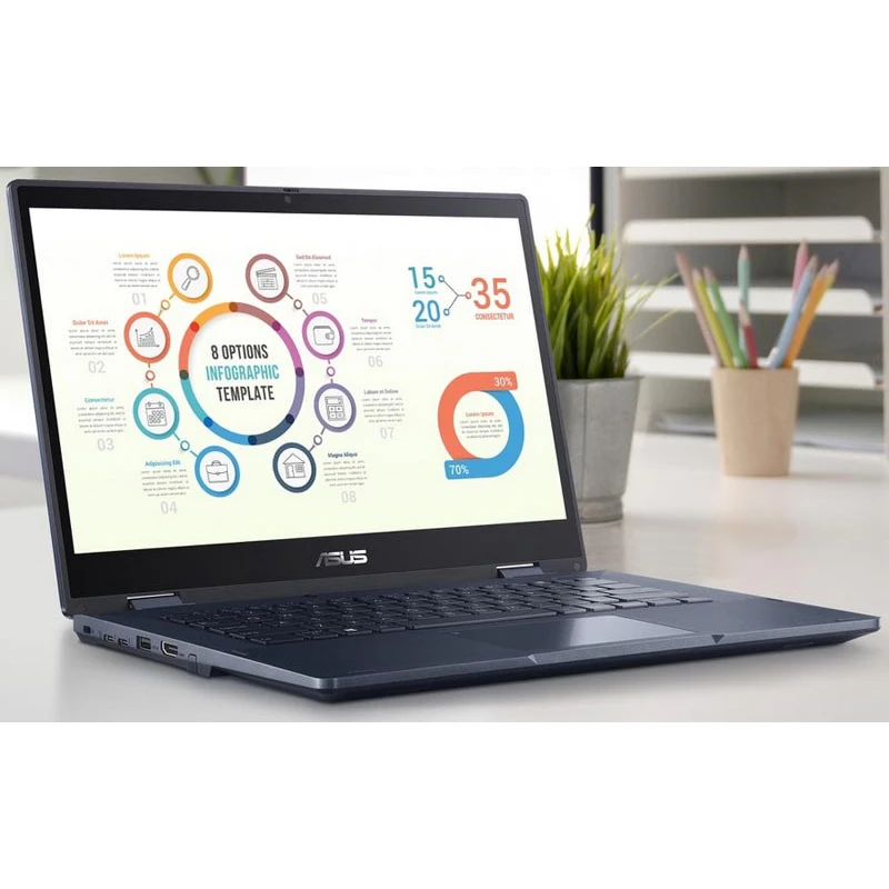لپ تاپ 14 اینچی ایسوس مدل ExpertBook B3 Flip B3402FVA-I58512B0D-i5 1335U-16GB DDR4-512GB SSD-IPS-Touch - کاستوم شده - تصویر 8