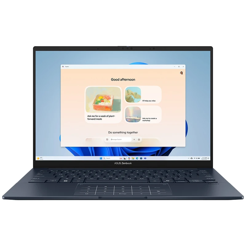 لپ تاپ 14 اینچی ایسوس مدل Zenbook 14 UX3405CA-Core Ultra 9 285H-16GB LPDDR5X-512GB SSD-OLED Touch 3K 120Hz-Backlit-W - کاستوم شده
