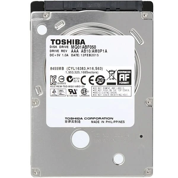 هارد دیسک اینترنال 2.5 اینچی توشیبا مدل D T01ABD050V ظرفیت 500 گیگابایت