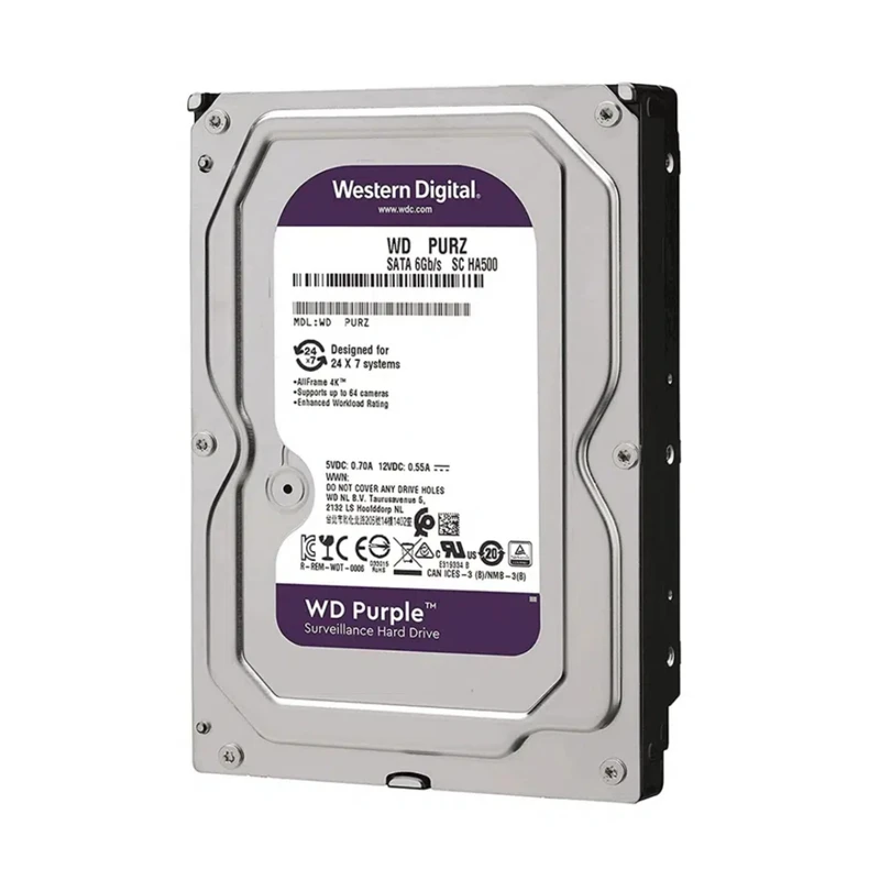 هارد دیسک اینترنال وسترن دیجیتال با رابط SATA 3.0 مدل Wd10purz ظرفیت 1 ترابایت