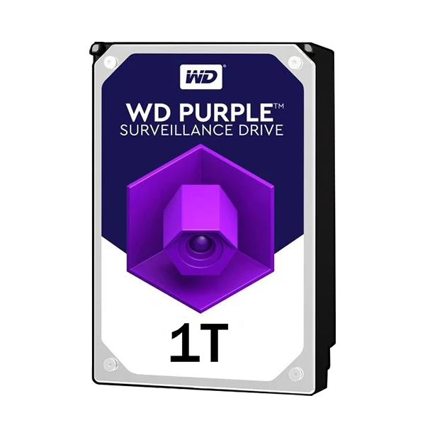 هارد دیسک اینترنال وسترن دیجیتال با رابط SATA مدل Purple WD 10PURZ ظرفیت 1 ترابایت