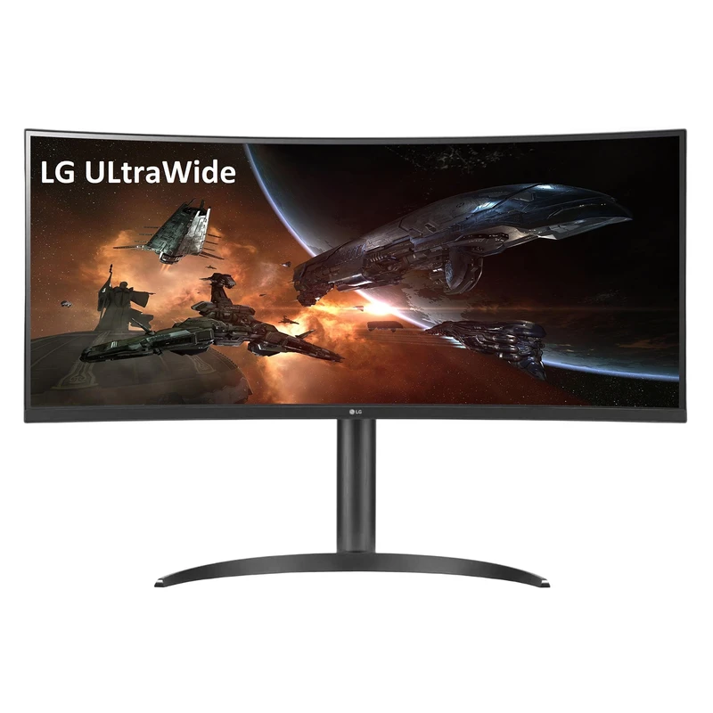 مانیتور خمیده 34 اینچ ال جی مدل 34WQ75C-B با وضوح UWQHD، پنل IPS و نرخ به‌روزرسانی 60 هرتز